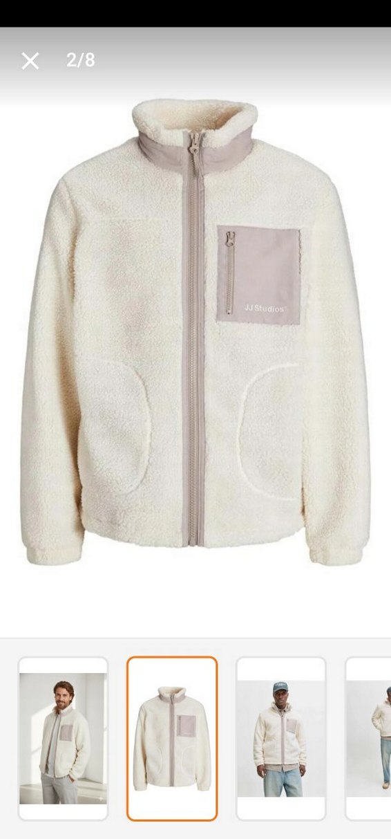 Jack & Jones Teddy Peluş Bej Erkek Ceket - Görsel 3