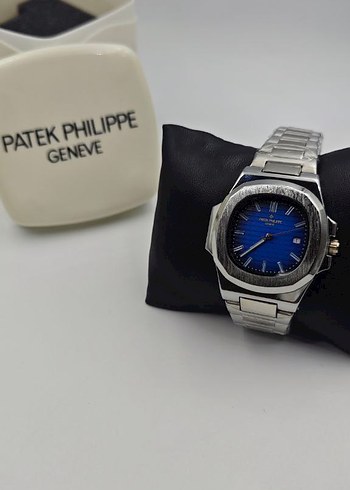  Beden Patek Philippe Klasik Erkek Saati Mavi Kadran