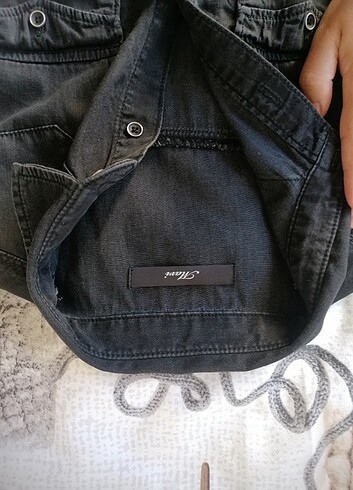 s Beden Mavi siyah jeans gömlek