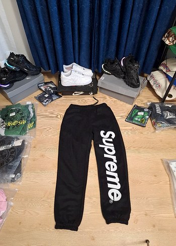Supreme Siyah Jogger Esofman Alti