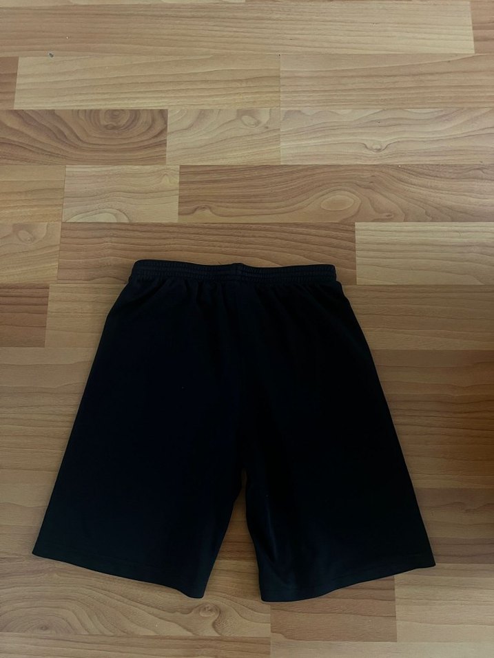 Siyah Elastik Bel Spor Şort - Görsel 2