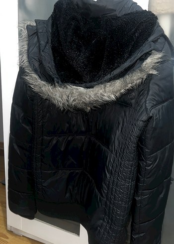 Siyah Kadın Mont - Görsel 3