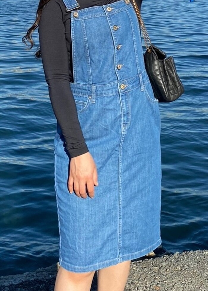 Jean salopet - Görsel 3