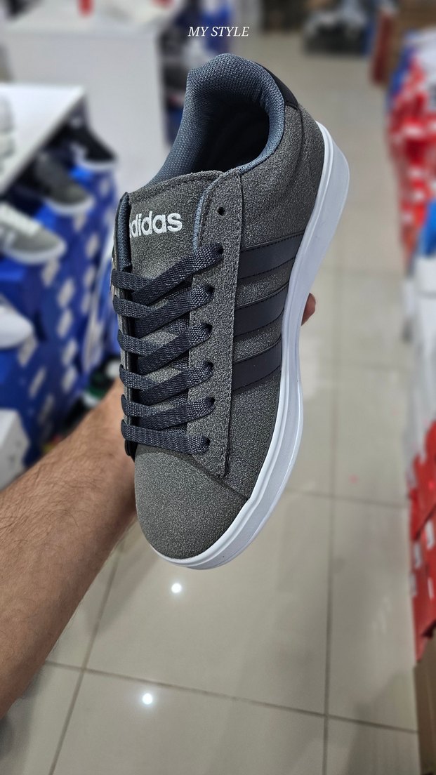 Gri Adidas Sneaker erkek ayakkabısı - Görsel 3