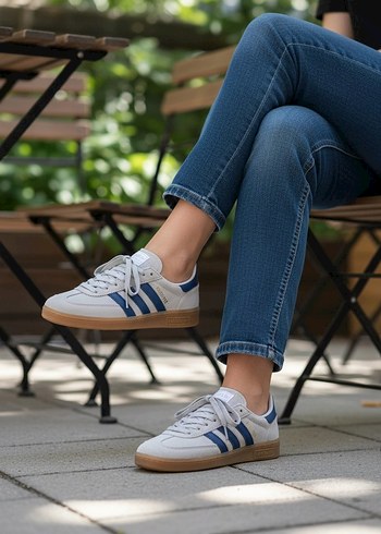 Günlük Mavi gri Kadın Spor Ayakkabı - Görsel 3