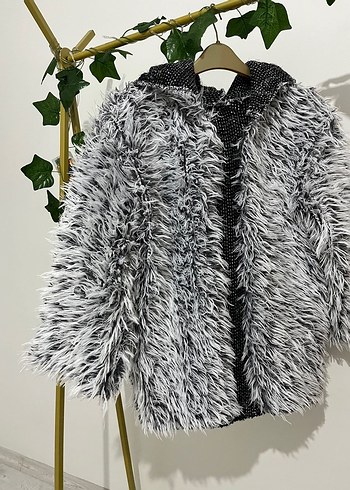 Peluş kürk mont - Görsel 3