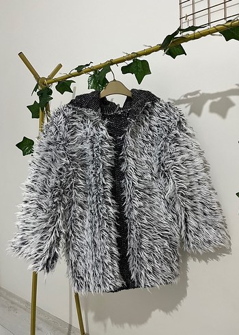 Peluş kürk mont - Görsel 2