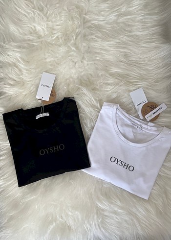 Oysho Beyaz Kısa Kollu Pamuklu Tişört M - Görsel 5