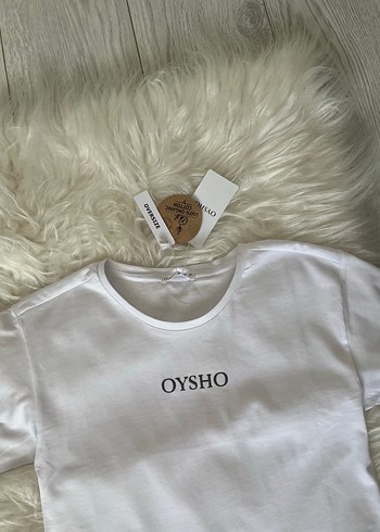 Oysho Beyaz Kısa Kollu Tişört XS - Görsel 2