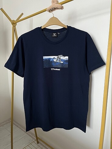 Hummel lacivert tişört L