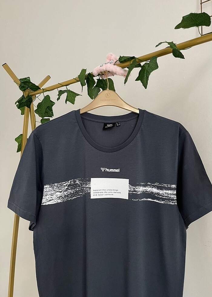 Hummel erkek tişört L antrasit - Görsel 2