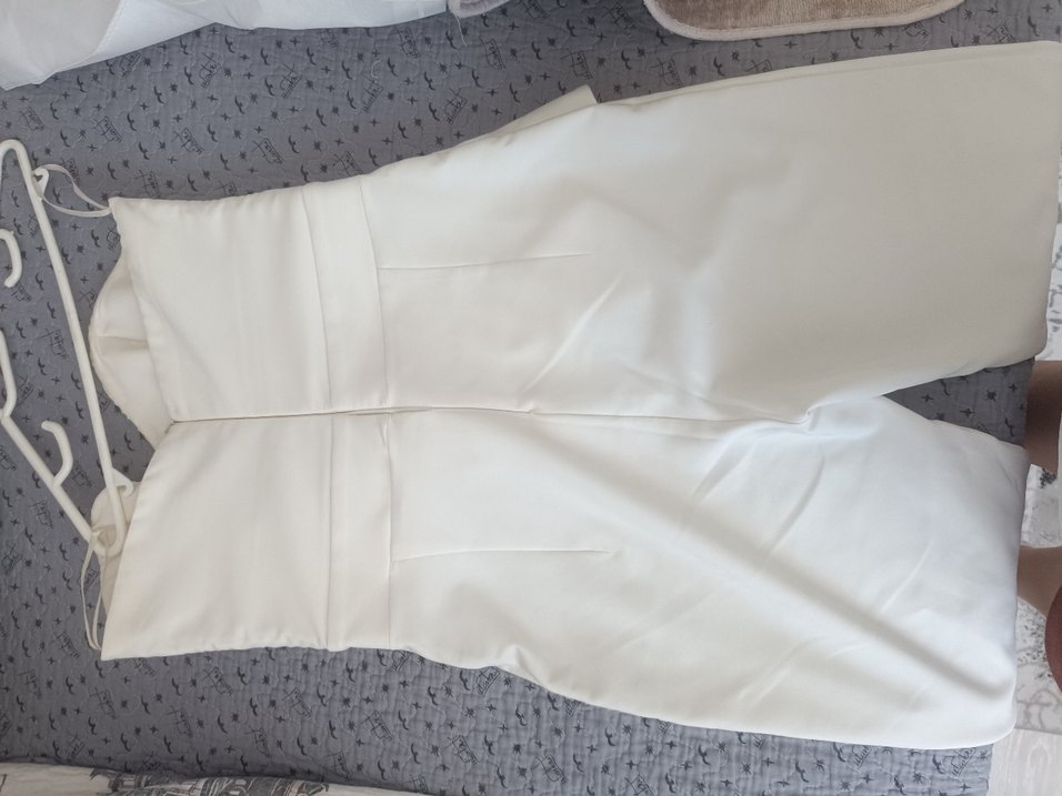 Beyaz Straplez Kadın Tulum - Görsel 2