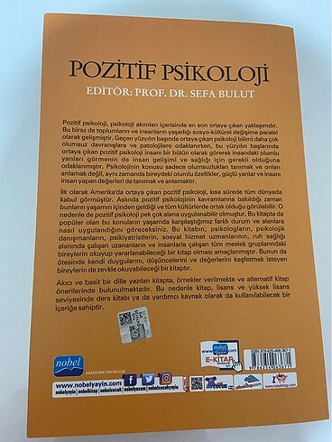  Pozitif Psikoloji (nobel yayınevi)