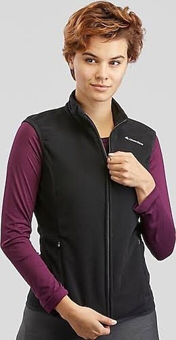 decathlon siyah outdoor polar yelek