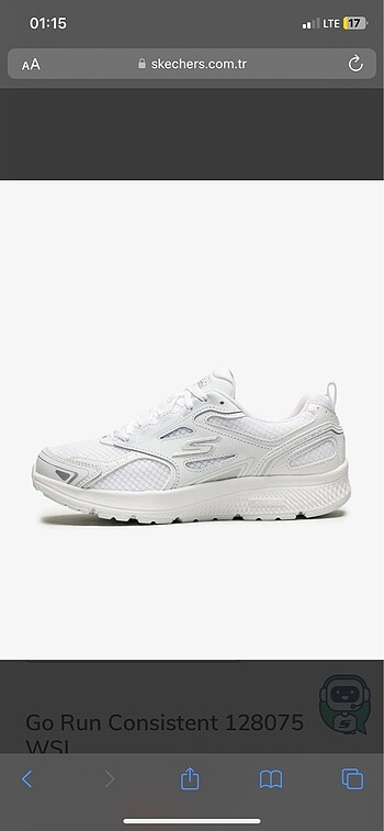 Skechers beyaz spor ayakkabı