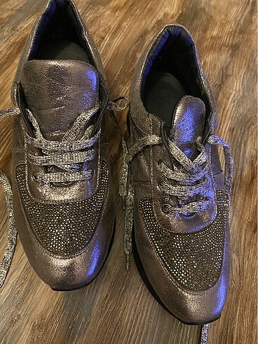 36 Beden çeşitli Renk Bambi parlak gizli topuklu sneaker