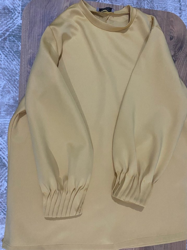 Parlak Bej Modern tunik ikili takım - Görsel 2