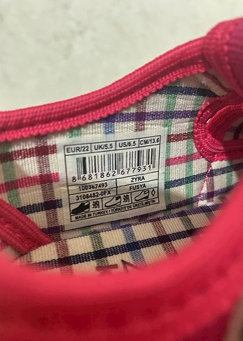 Kız Çocuk Parlak Pembe Cırt Cırtlı Spor Ayakkabı - Görsel 2