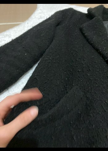 Siyah Kürk Detaylı Kadın Kışlık Ceket - Görsel 3