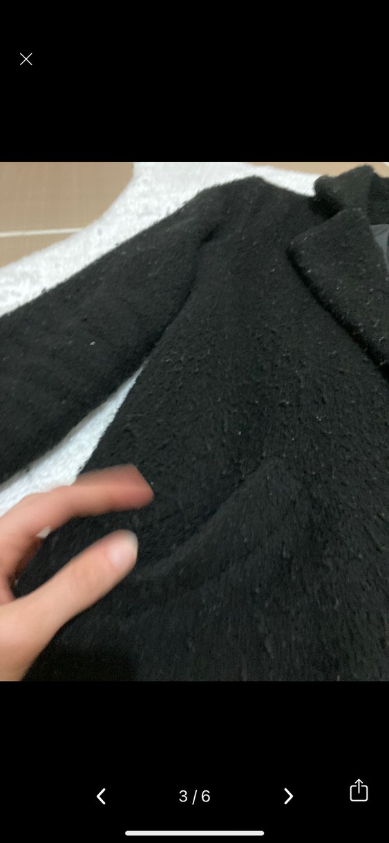 Siyah Kürk Detaylı Kadın Kışlık Ceket - Görsel 3