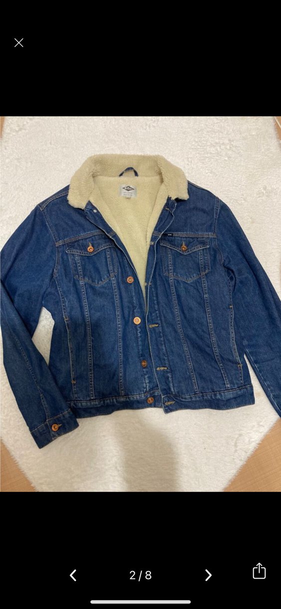 Düğmeli Mavi Denim Erkek Ceket - Görsel 2