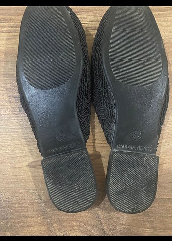 Kadın Siyah Örgü  Terlik - Görsel 4