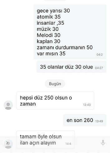 Ekrandaki kitaplar gönderilecek 