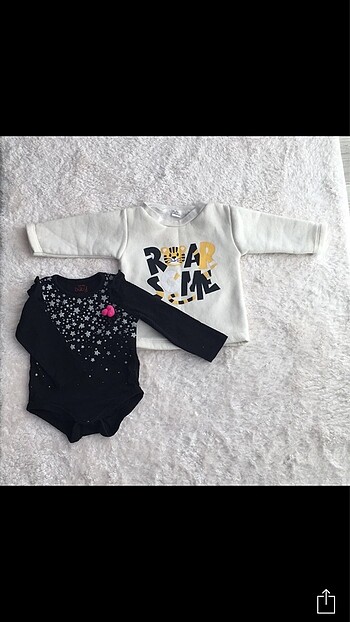 Bebek sweat zıbın seti