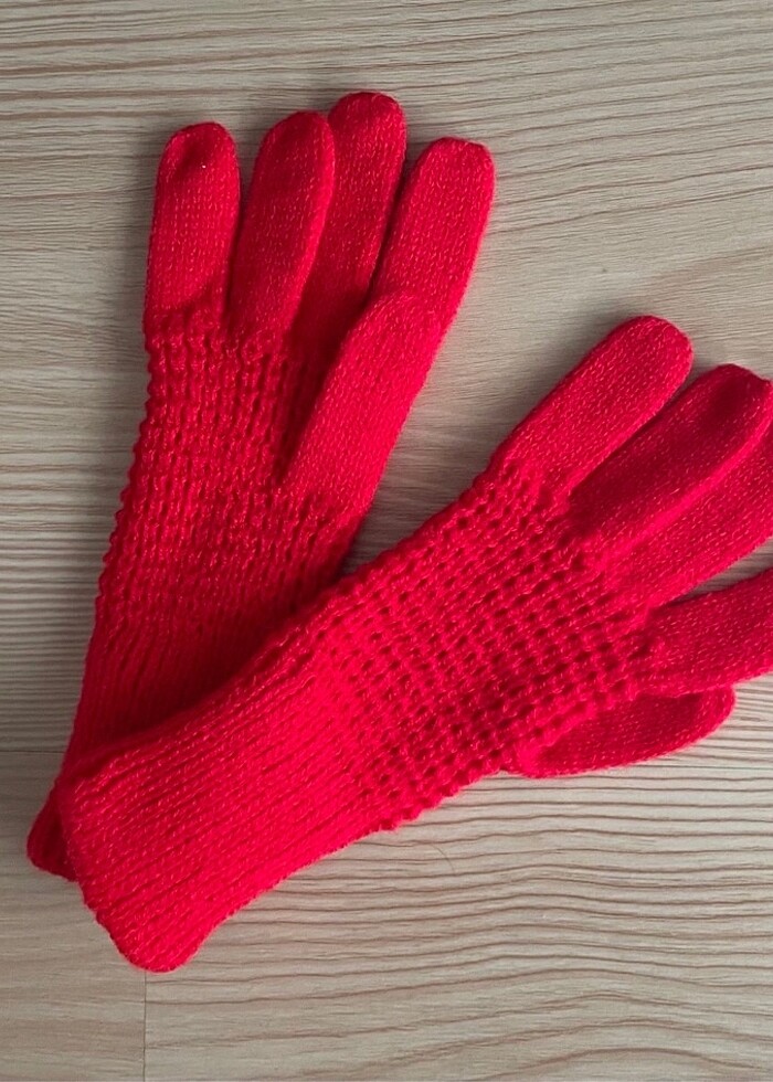 Çocuk triko eldiven - Görsel 3