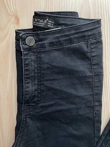xs Beden siyah Renk Siyah skinny jean pantolon