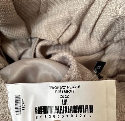 Gri cigarette bağlamalı dokuma pantolon - Görsel 10