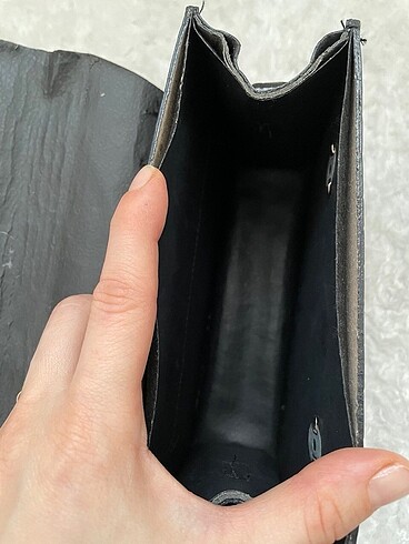 Beden siyah Renk Siyah mini el çantası