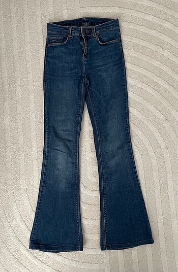 xs Beden Defacto indigo mavisi kot pantolon