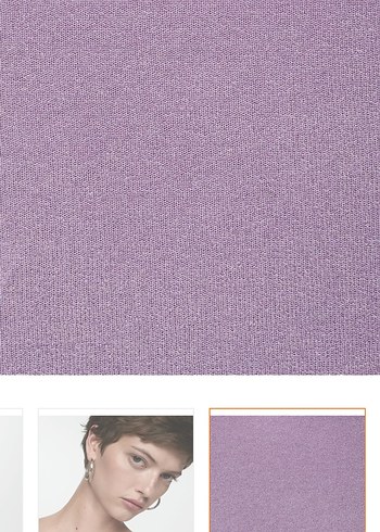 Mor V Yaka Kolsuz Mini Kadın Atlet - Görsel 6