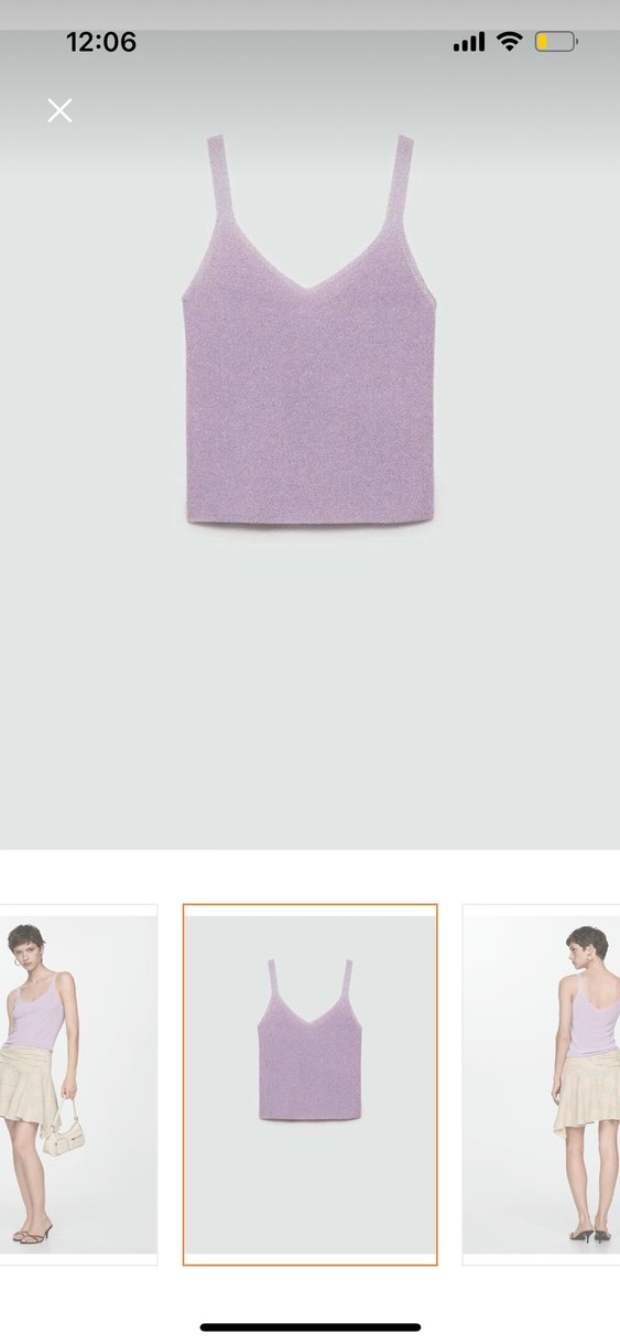 Mor V Yaka Kolsuz Mini Kadın Atlet - Görsel 3