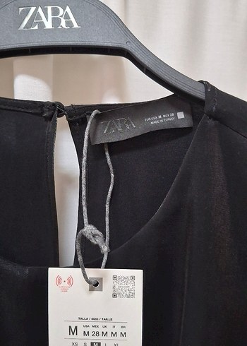 Siyah Deri Fırfırlı Uzun Kollu Bluz - Görsel 5