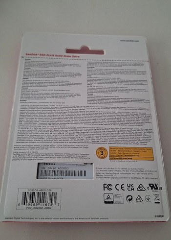 SanDisk SSD PLUS 480GB Taşınabilir SSD Siyah - Görsel 2