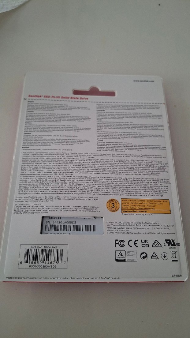 SanDisk SSD PLUS 480GB Taşınabilir SSD Siyah - Görsel 2