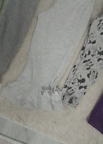 Kız Çocuk Triko Gri Tayt - Görsel 2