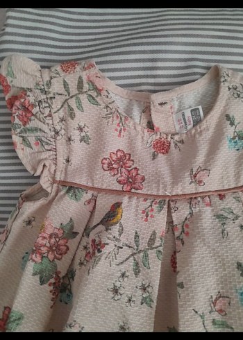 Çiçek Desenli Kız Çocuk Elbise - Görsel 2