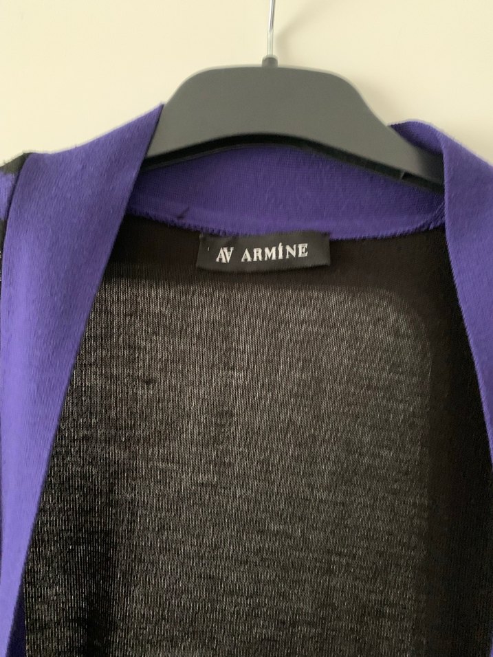 Uzun Mor Yılan Desenli Kadın Sabahlık - Görsel 5