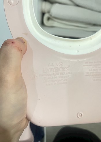 Pastel Pembe BabyBjörn Bebek Önlüğü - Görsel 6