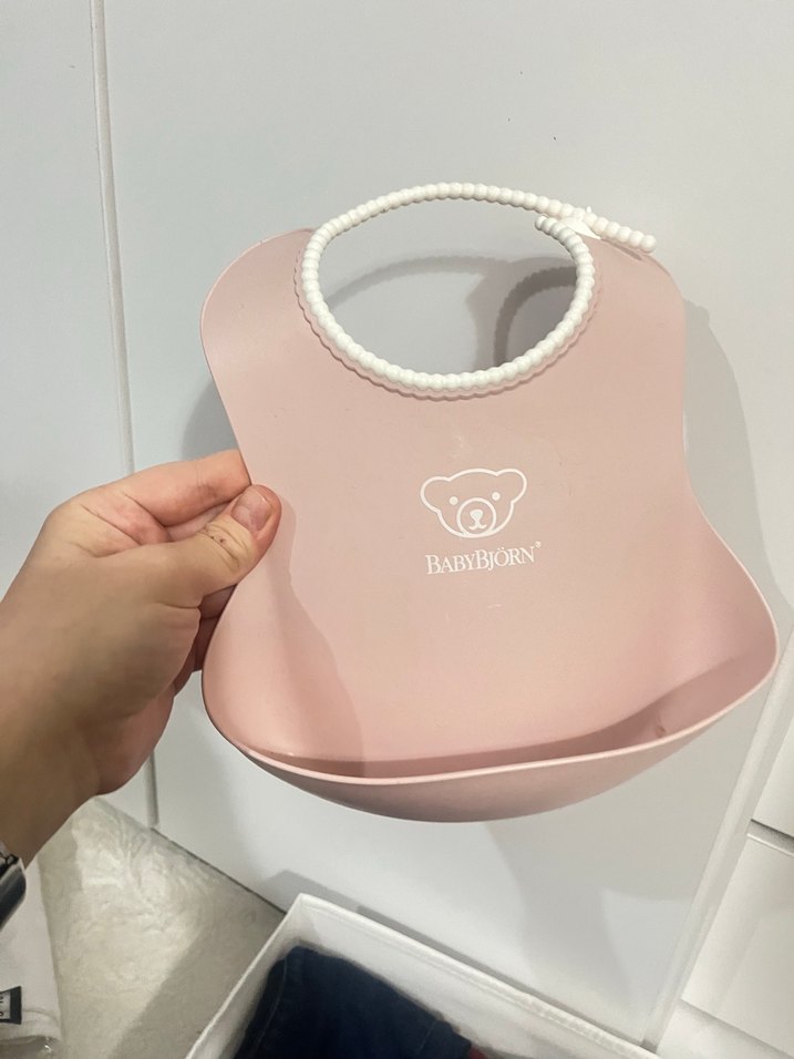 Pastel Pembe BabyBjörn Bebek Önlüğü - Görsel 3