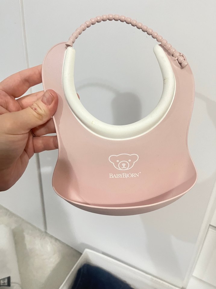 Pastel Pembe BabyBjörn Bebek Önlüğü - Görsel 2