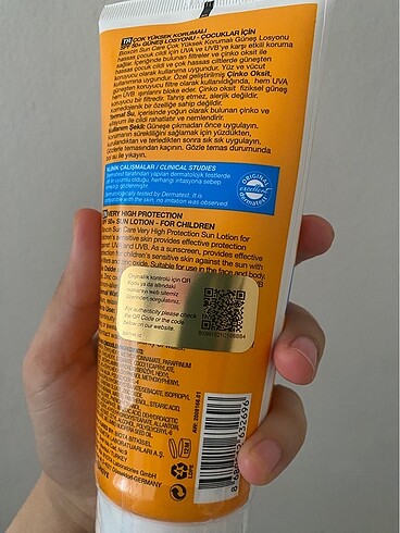 Diğer Bioxcin çocuk güneş losyonu