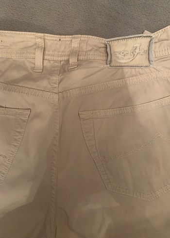 Bej Pamuklu Erkek Rahat Kesim Pantolon,orjinaldir - Görsel 3