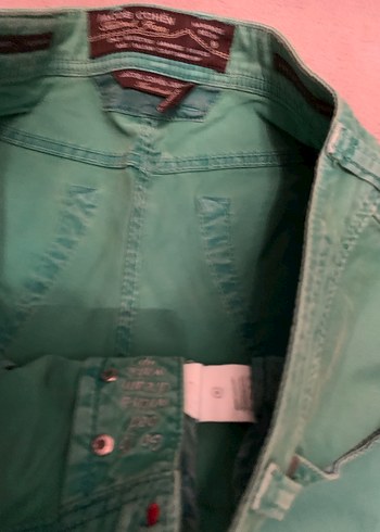 Erkek Turkuaz Denim Jean Pantolon,orjinaldir - Görsel 5