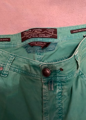 Erkek Turkuaz Denim Jean Pantolon,orjinaldir - Görsel 6