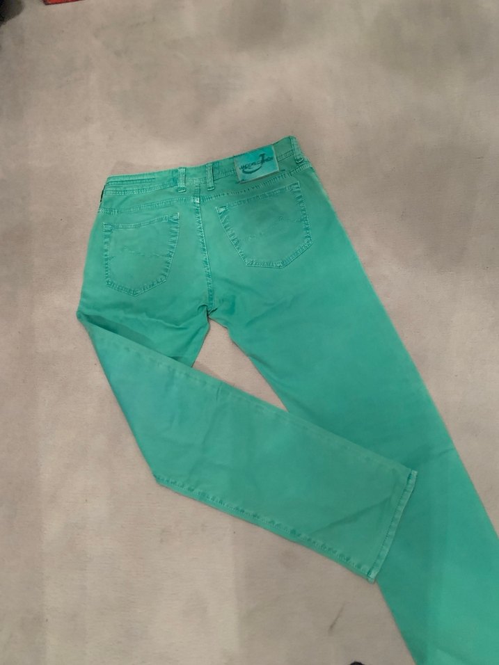 Erkek Turkuaz  Denim Jean Pantolon,orjinaldir - Görsel 3