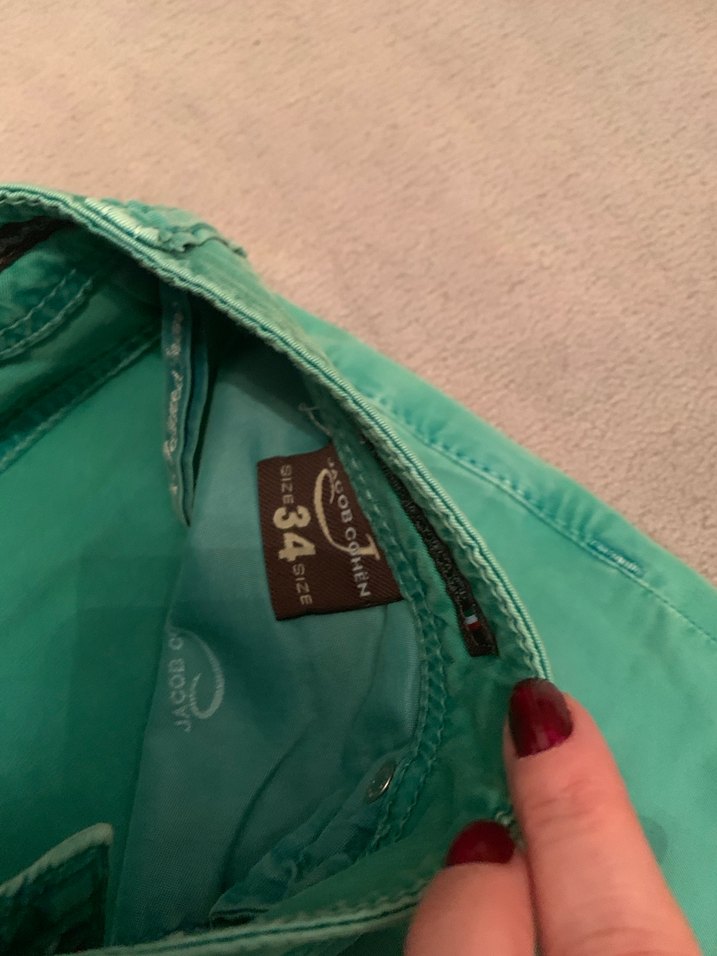 Erkek Turkuaz  Denim Jean Pantolon,orjinaldir - Görsel 2